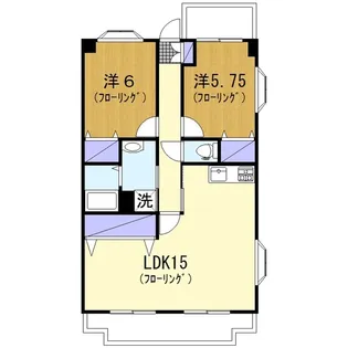 日比野レジデンス【3階】の間取り