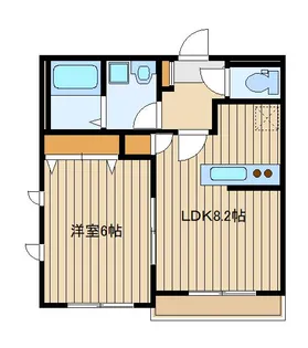 プロヴァンス高野台【1階】の間取り