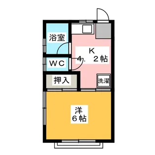 ユリアハイツ【1階】の間取り