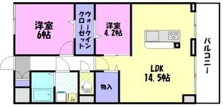 PLACIDES【4階】の間取り