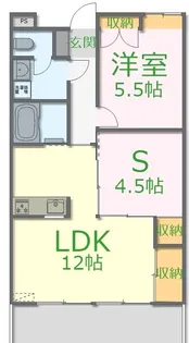 ブライトン5【2階】の間取り