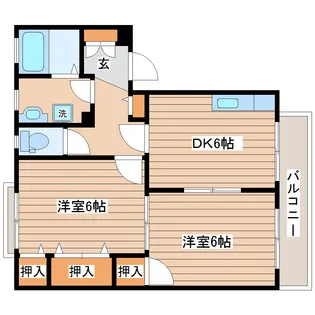 ヴァン・ヴェール【2階】の間取り