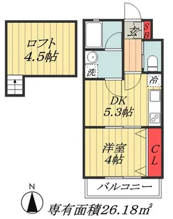 EPガーデン鬼越【2階】の間取り