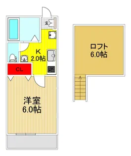 ホワイトウェーブ【1階】の間取り