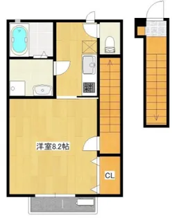 Cerisier(スリジエ)【2階】の間取り
