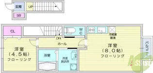 FJ小田原【2階】の間取り