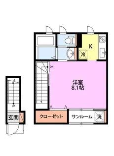 purimera天神尾【2階】の間取り