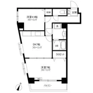 パル・豊島館【2階】の間取り