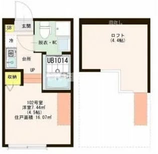 アクティ上大岡【1階】の間取り