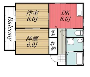 千葉県市原市八幡【アパート】の間取り