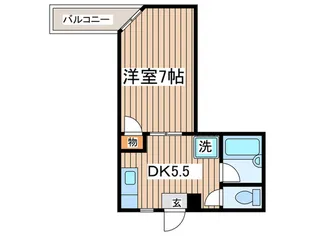 カネサカ第2関口マンション【5階】の間取り