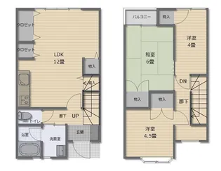 メゾネットグリーンの間取り