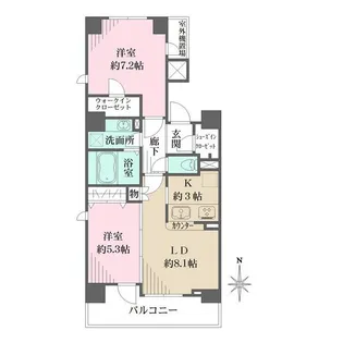 フローラルガーデン【2階】の間取り