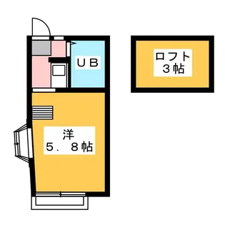 ルーム歩【1階】の間取り