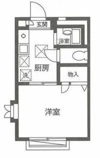ヴィラ東新宿B【2階】の間取り