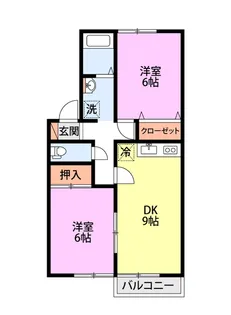 メゾン スパークB棟【2階】の間取り