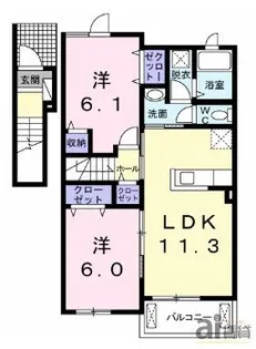 サンリット MS II【2階】の間取り