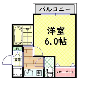 プレサンス西心斎橋【5階】の間取り