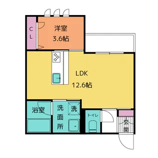 Casa la・Luce【2階】の間取り