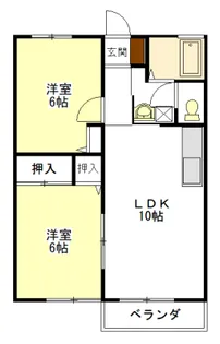 セントヒルズ E棟【2階】の間取り