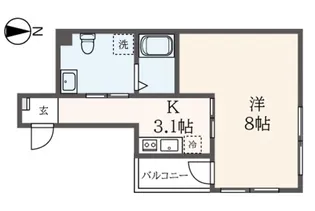 ar厚木旭町WEST【3階】の間取り