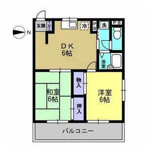 コーポ・ケイ【2階】の間取り