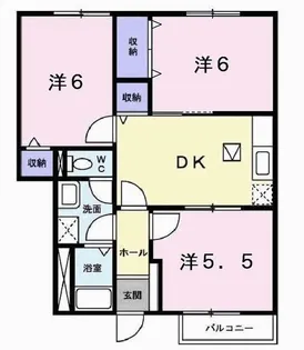 グレイスフル・ノーヴァ【1階】の間取り