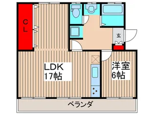 行田住宅3-3号棟【5階】の間取り