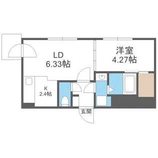 S-RESIDENCE医大南altier【3階】の間取り