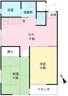 ハイム小林【2階】の間取り