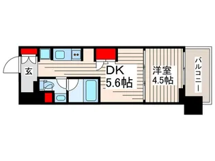 ウエリスアーバン水天宮前【5階】の間取り
