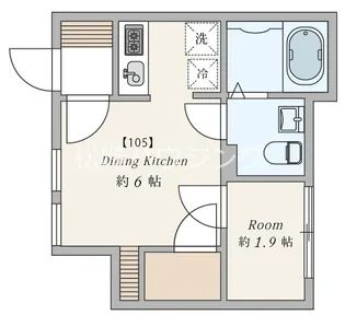 AW中野松が丘【1階】の間取り
