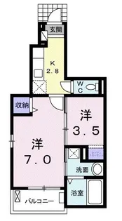 tassel~e【1階】の間取り