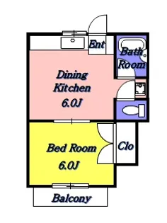 フラワーハイツ【2階】の間取り