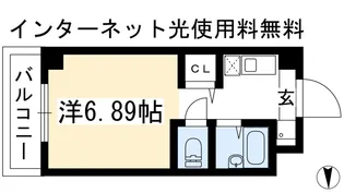 アディー下鴨【2階】の間取り