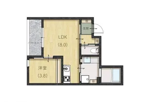 tie【1階】の間取り