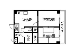 サンハイツ小松【2階】の間取り