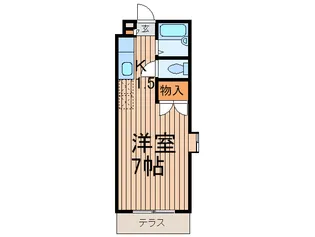 リブ駒沢【1階】の間取り