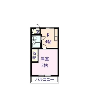 キャンパスハイツ輝【2階】の間取り