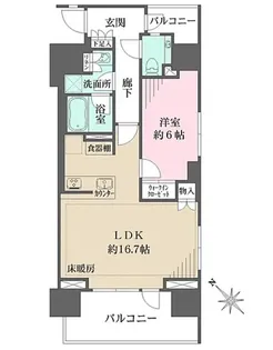 ザ・パークハウスアーバンス中目黒【3階】の間取り