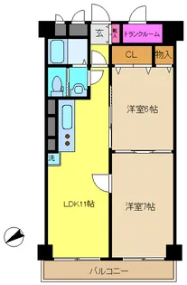 NICハイム西蒲田【7階】の間取り