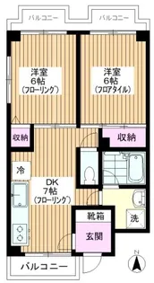 浅見マンション【4階】の間取り