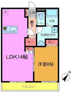 サンフォリアI【1階】の間取り