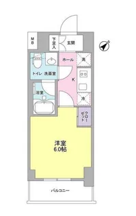 プラース千代田富士見【8階】の間取り