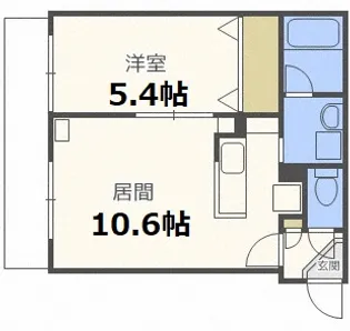 GARE水車町【3階】の間取り