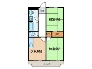 ユミ-ル松葉【4階】の間取り