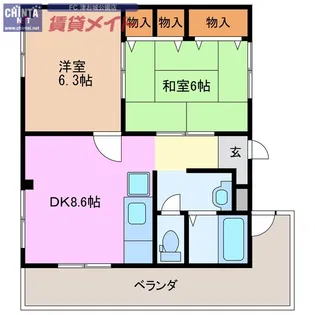 津興第二ビル【4階】の間取り