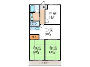 第2くめマンション【3階】の間取り
