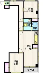 エスポワール三ノ輪【1階】の間取り