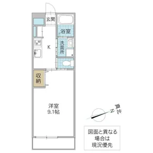 アメニティハイツ ツインズ A棟【2階】の間取り
